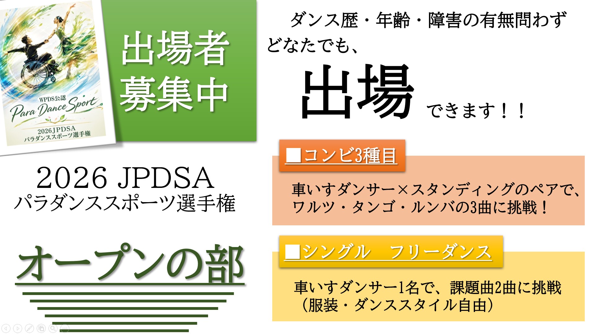 オープンの部